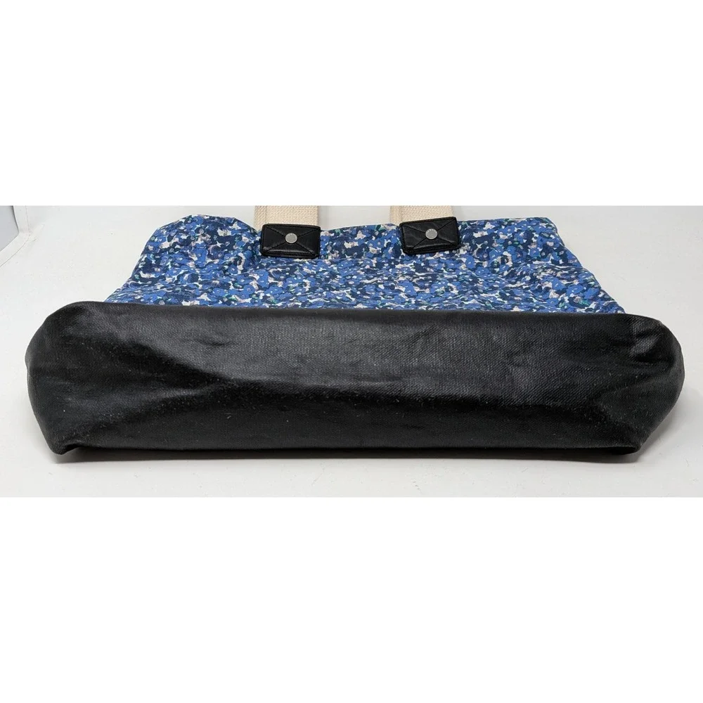 Rag & Bone New York Tote Bag Blue Floral Fabric Lightweight Bag